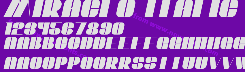 Miraclo ItalicPreview Miraclo ItalicPreview