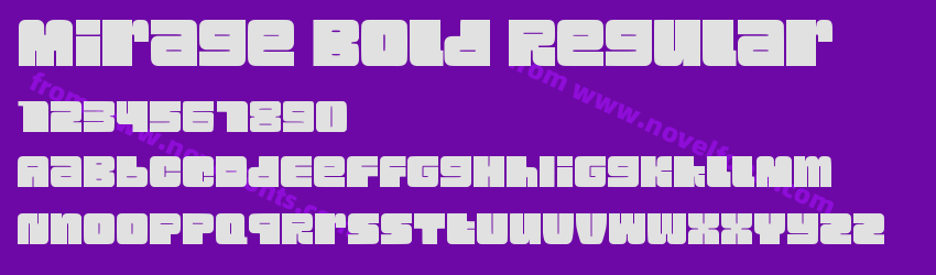 Mirage Bold RegularPreview Mirage Bold RegularPreview