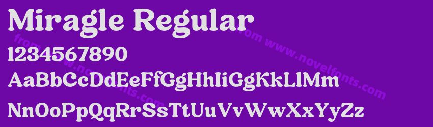 Miragle RegularPreview Miragle RegularPreview
