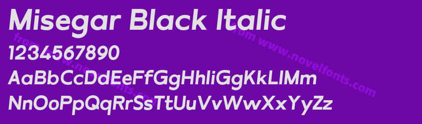 Misegar Black ItalicPreview Misegar Black ItalicPreview