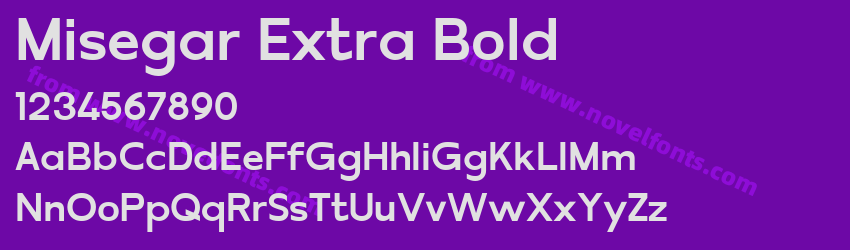 Misegar Extra BoldPreview