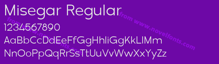 Misegar RegularPreview Misegar RegularPreview