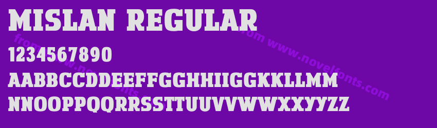 Mislan RegularPreview Mislan RegularPreview
