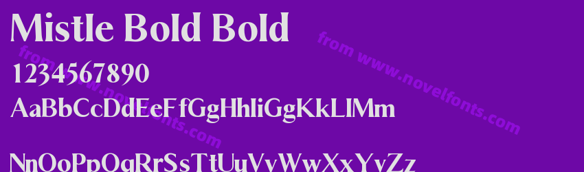 Mistle Bold BoldPreview Mistle Bold BoldPreview