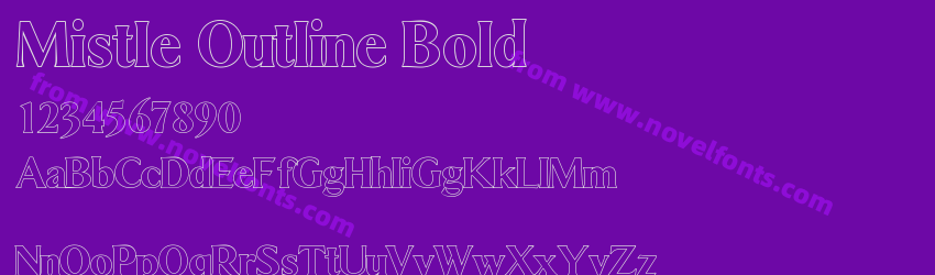 Mistle Outline BoldPreview Mistle Outline BoldPreview