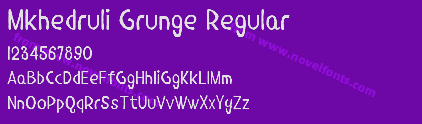 Mkhedruli Grunge RegularPreview Mkhedruli Grunge RegularPreview