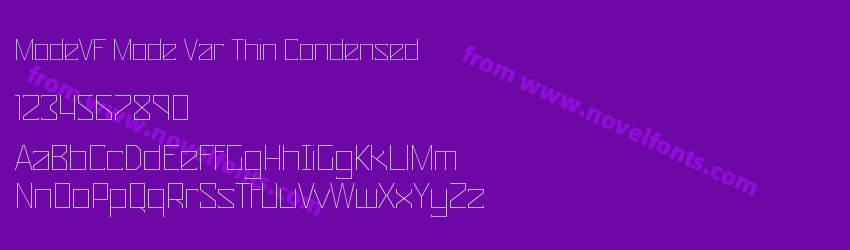 ModeVF Mode Var Thin CondensedPreview ModeVF Mode Var Thin CondensedPreview