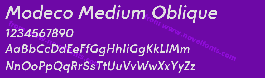 Modeco Medium ObliquePreview Modeco Medium ObliquePreview