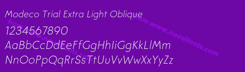 Modeco Trial Extra Light ObliquePreview Modeco Trial Extra Light ObliquePreview