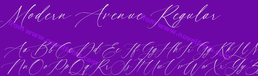 Modern Avenue RegularPreview Modern Avenue RegularPreview