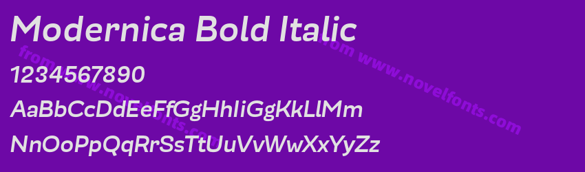 Modernica Bold ItalicPreview Modernica Bold ItalicPreview