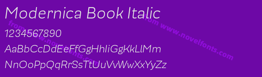 Modernica Book ItalicPreview Modernica Book ItalicPreview