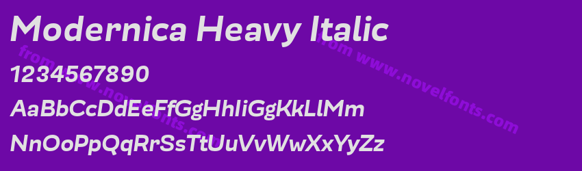 Modernica Heavy ItalicPreview Modernica Heavy ItalicPreview