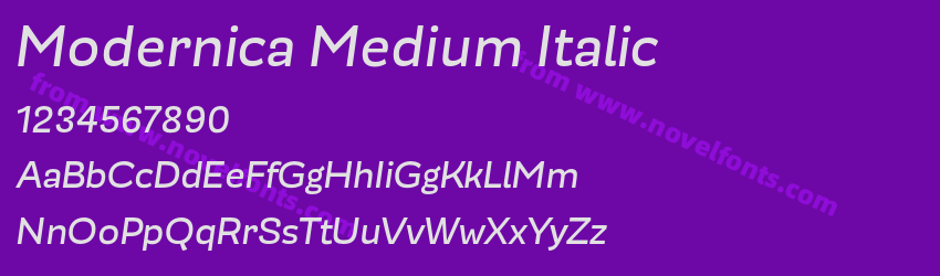 Modernica Medium ItalicPreview Modernica Medium ItalicPreview