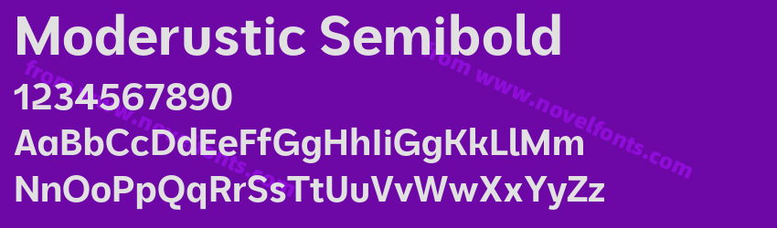 Moderustic SemiboldPreview Moderustic SemiboldPreview