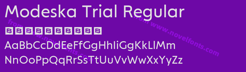 Modeska Trial RegularPreview Modeska Trial RegularPreview