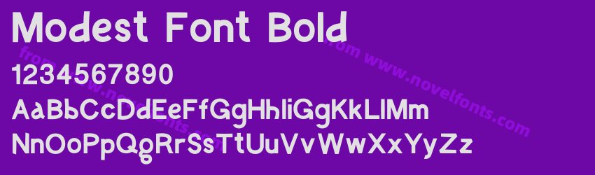 Modest Font BoldPreview Modest Font BoldPreview