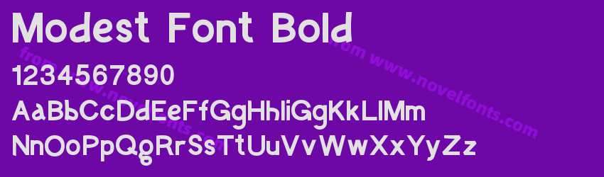 Modest Font BoldPreview Modest Font BoldPreview