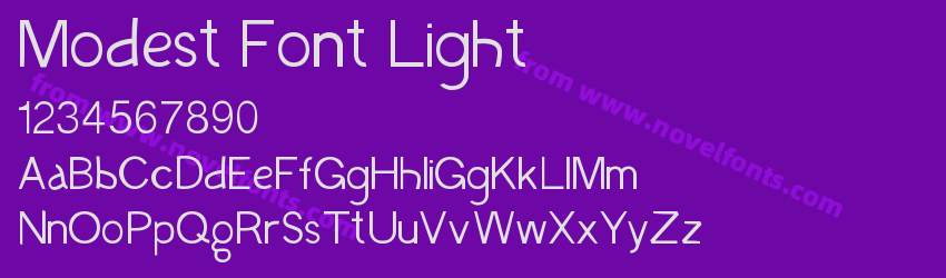 Modest Font LightPreview Modest Font LightPreview