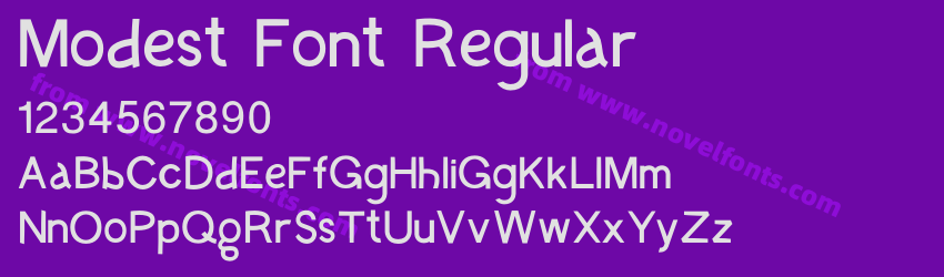 Modest Font RegularPreview Modest Font RegularPreview
