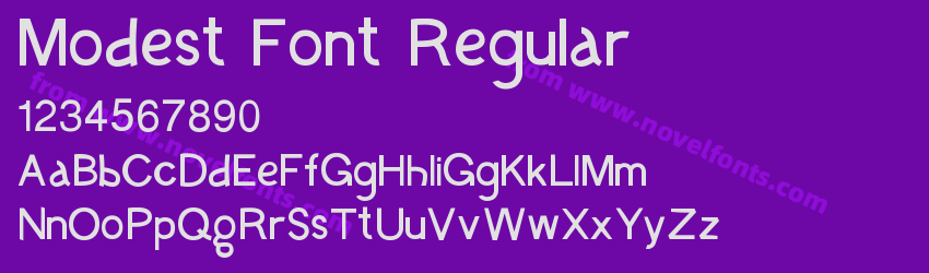 Modest Font RegularPreview Modest Font RegularPreview
