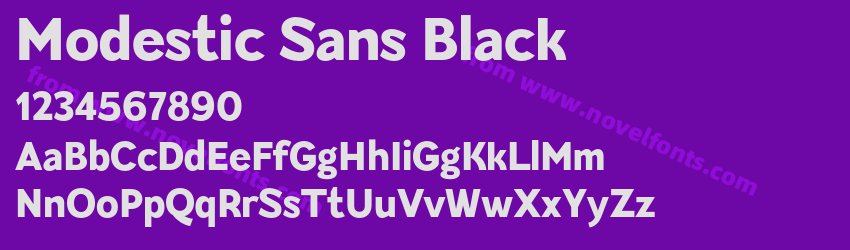 Modestic Sans BlackPreview Modestic Sans BlackPreview