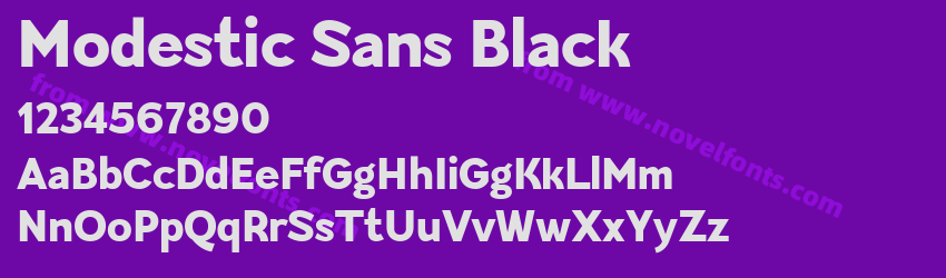 Modestic Sans BlackPreview Modestic Sans BlackPreview