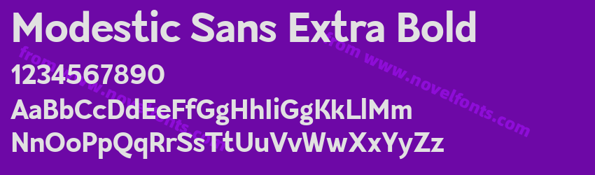Modestic Sans Extra BoldPreview Modestic Sans Extra BoldPreview