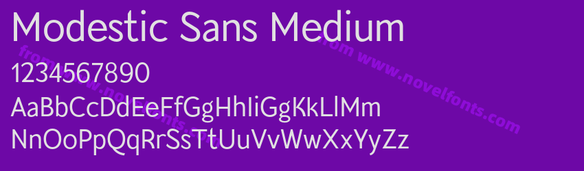 Modestic Sans MediumPreview Modestic Sans MediumPreview