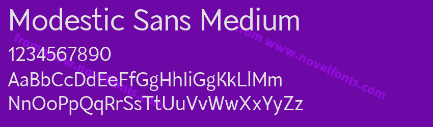 Modestic Sans MediumPreview Modestic Sans MediumPreview