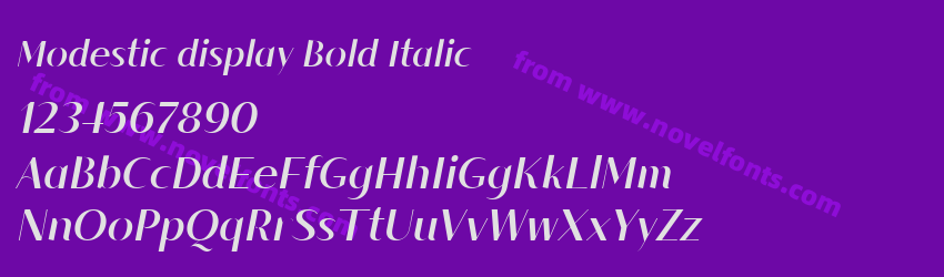 Modestic display Bold ItalicPreview Modestic display Bold ItalicPreview