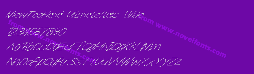 MewTooHand UltimateItalic WidePreview