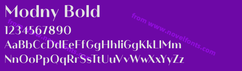 Modny BoldPreview Modny BoldPreview