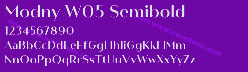 Modny W05 SemiboldPreview Modny W05 SemiboldPreview