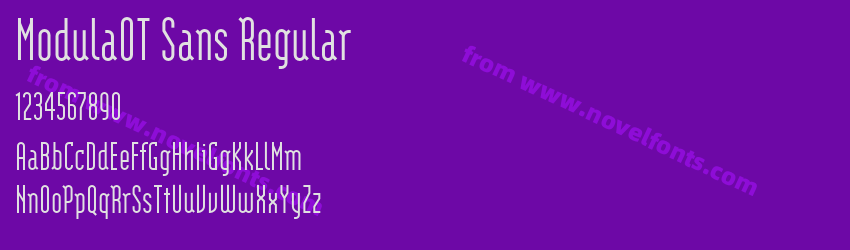 ModulaOT Sans RegularPreview ModulaOT Sans RegularPreview