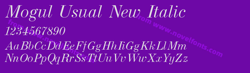 Mogul Usual New ItalicPreview Mogul Usual New ItalicPreview