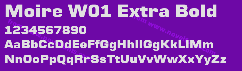 Moire W01 Extra BoldPreview Moire W01 Extra BoldPreview