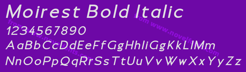 Moirest Bold ItalicPreview Moirest Bold ItalicPreview