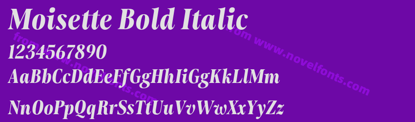 Moisette Bold ItalicPreview Moisette Bold ItalicPreview