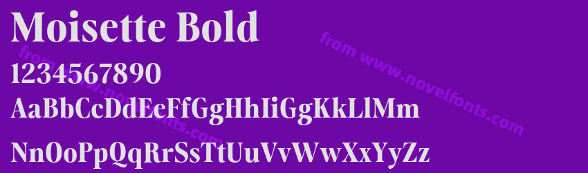 Moisette BoldPreview Moisette BoldPreview