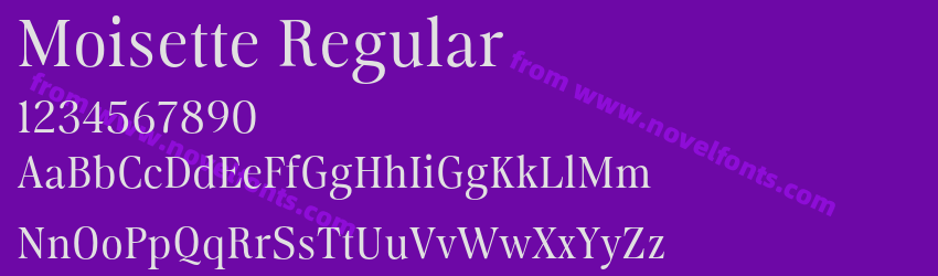 Moisette RegularPreview Moisette RegularPreview