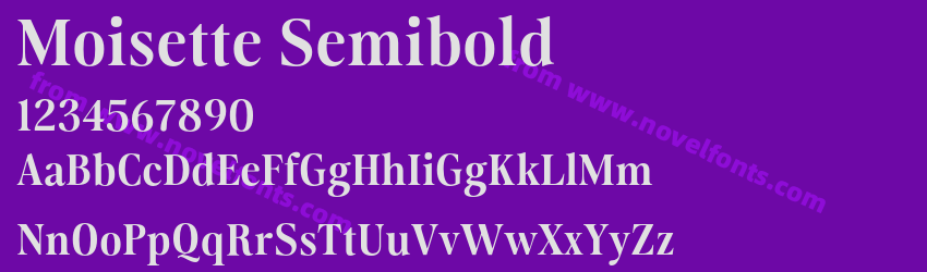 Moisette SemiboldPreview Moisette SemiboldPreview
