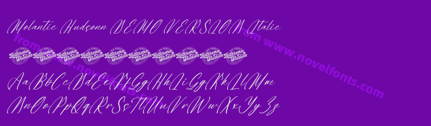 Molantic Hudsonn DEMO VERSION ItalicPreview Molantic Hudsonn DEMO VERSION ItalicPreview