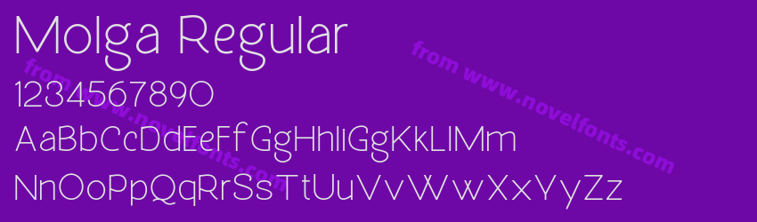 Molga RegularPreview Molga RegularPreview