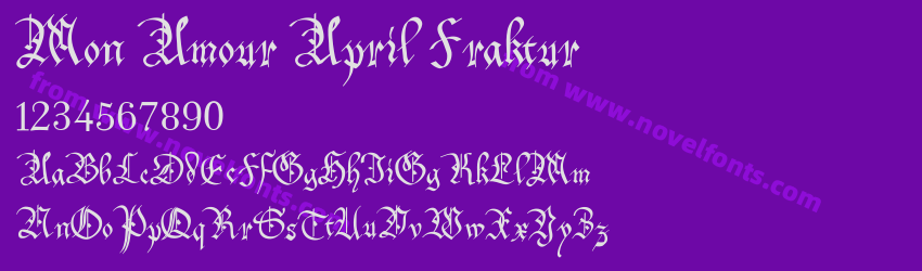 Mon Amour April FrakturPreview Mon Amour April FrakturPreview
