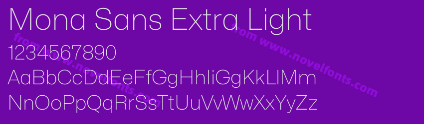 Mona Sans Extra LightPreview Mona Sans Extra LightPreview