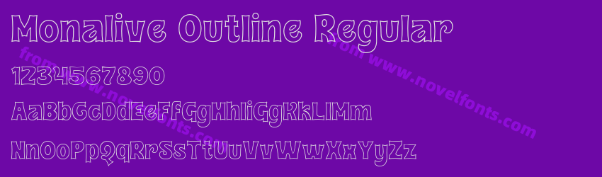 Monalive Outline RegularPreview Monalive Outline RegularPreview