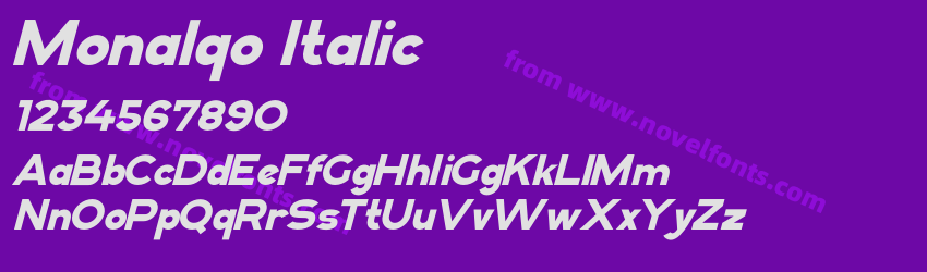 Monalqo ItalicPreview Monalqo ItalicPreview