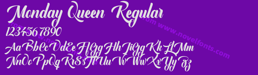 Monday Queen RegularPreview Monday Queen RegularPreview