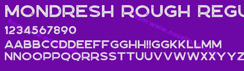 Mondresh Rough RegularPreview Mondresh Rough RegularPreview